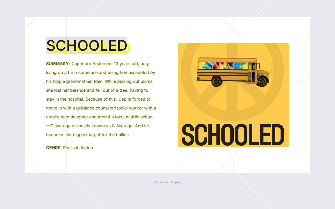 Carrd profile picture for @schooled
